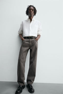 WASHED STRAIGHT FIT JEANS