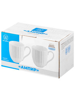 Набор из 2 кружек 330 мл 12*8,5*9,5 см Ампир, фарфор - Elan gallery фото 5