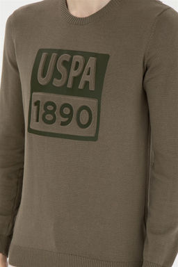 U. S. Polo Assn / Мужской свитер цвета хаки - U.s. polo assn фото 6