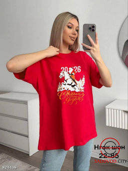 Футболка женская новогодняя