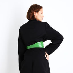 Пояс-кушак, ширина 8.5 см, цвет зелёный - Simaland фото 3