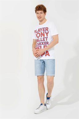 U. S. Polo Assn Мужская белая футболка с круглым вырезом - U.s. polo assn фото 10