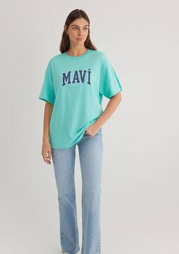 Mavi Logo Bask?l? Yesil Tisort  фото 2