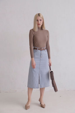 11606 Юбка из денима голубая - Martichelli фото 2