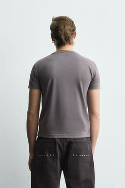 WASHED SLOGAN T-SHIRT - Zara фото 3