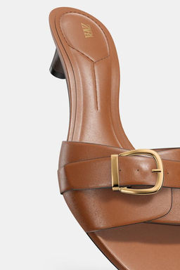 BUCKLED HEELED SANDALS - Zara фото 7