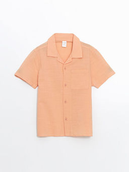 Resort Yaka Keten Kar???ml? Erkek ?ocuk G?mlek