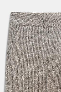 TEXTURED RUSTIC STRAIGHT-LEG TROUSERS - Zara фото 8