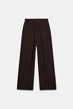 PANTAL?N FELPA B?SICO RECTO BAJO AJUSTABLE / Marr?n - Zara фото 5