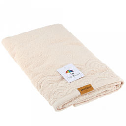 Полотенце махровое "Волна" 50х90см, хлопок 100%, светло-персиковый (Китай)