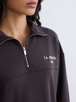 L.A. Athletic Nak??l? Kad?n Kal?n Sweatshirt Tunik