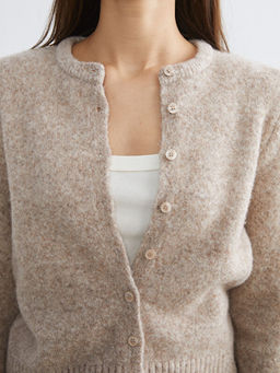 Bisiklet Yaka Y?n Kar???ml? Kad?n Triko H?rka