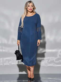 Платье 0385-1 темно-синий