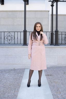 Пальто женское демисезонное 22580 (розовый) - Kankan фото 3