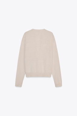 PLAIN KNIT WOOL CARDIGAN - Zara фото 9