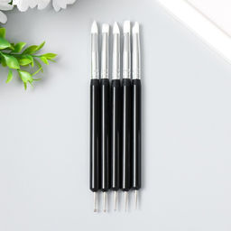 Инструменты для модел-ния и придания формы набор 5 шт 15 см пластик, резина,металл МИКС