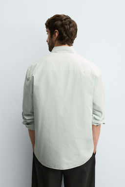 RELAXED FIT POPLIN SHIRT - Zara фото 3