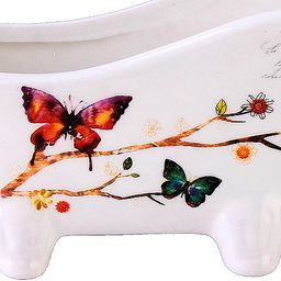 60122 Подставка для губки 170мл 12х6х6,2см Бабочки в саду доломит LR (х72) - Mayer&boch фото 4