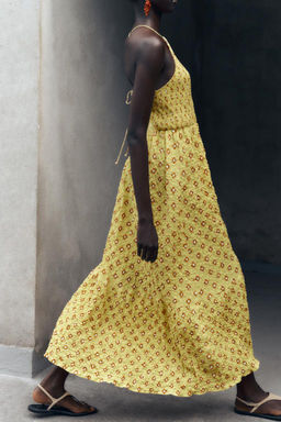 PRINTED MIDI DRESS - Zara фото 7