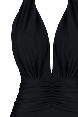 TRENDYOLMILLA Siyah Derin Dekolteli Buzgulu Regular Mayo TBESS22MA0100  фото 12