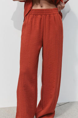 RUSTIC WIDE-LEG TROUSERS - Zara фото 10