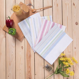 Полотенце DomoVita полоска МИКС 50х70 см, лён 50%  фото 4