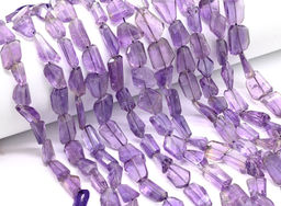 Бусины из аметиста граненые 10*20мм, 25см, 15 бусин, 19,7г Радуга камня