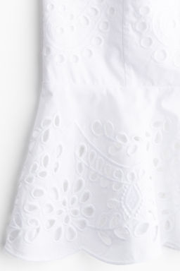 Top con bordado ingl?s y tirantes de lazo - H&m фото 2