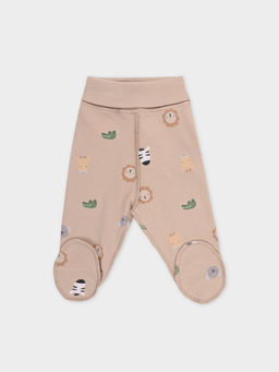 Crockid _ К 400220/темно-бежевый,зоопарк ползунки яс