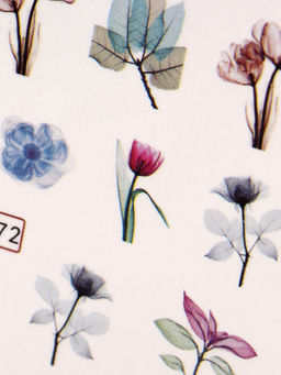 Цена за 6 шт. Слайдеры для ногтей Цветочные мечты, разноцветные - Qf фото 6