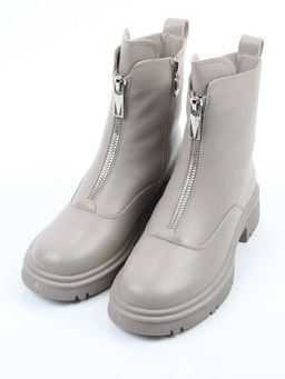 04-PA183-2Z LT. GRAY Ботинки зимние женские (натуральная кожа, 100% шерсть)