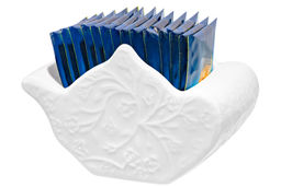 Подставка сервировочная для ч/п 12*9*8 см 300 мл Чайник Веточки-цветочки