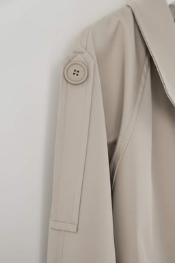 Tas Regular Buyuk Beden Trenckot TWOAW26BM00002 - Trendyolmilla фото 6