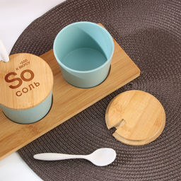 Банки керамические для хранения «+100 к вкусу», 250 мл, 3 шт