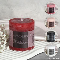 Свеча столбик ароматическая 8 см / ZH-041 /уп 96/ микс (Белый)