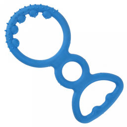 Игрушка для перетягивания для собаки Тянучка 19х8,5х1см, полипропилен, фактурный, цвета микс (темно-розовый, синий, зеленый), Пэт тойс (Pet toys) (Китай)  фото 2