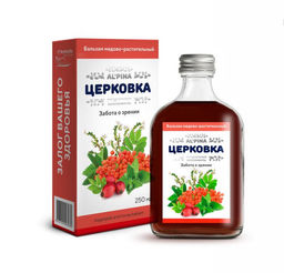 Альпина ЦЕРКОВКА забота о зрении Бальзам медово-растительный, бут. стекло, 250 мл