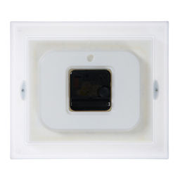 Часы настенные «Лаура», 22.5×19.5 см, плавный ход, белые