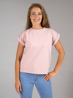 K10153 Футболка OVER SIZE СВ_РОЗОВЫЙ