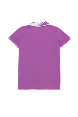 Фиолетовая футболка с воротником поло для мальчиков Basic - U.s. polo assn фото 2