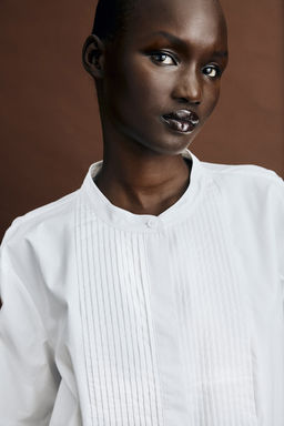 Camisa de esmoquin en popelina - H&m фото 2