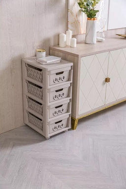 Комод на колесиках DELUXE, 4 ящика, 300*385*690 мм арт. С32769