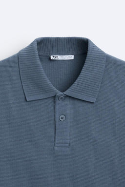 TEXTURED POLO SHIRT - Zara фото 17
