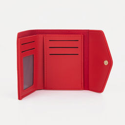 Кошелёк на кнопке, цвет красный - Simaland фото 3