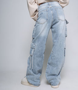 Джинсы #КТ3615, голубой