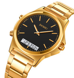 Часы наручные Skmei мужские электронные 2120gold-black