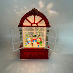 Новогодний декор стекло - Окно со створками 22 см (арт. 23027A/23027B) в ассортименте - Ип лебедев о.ю фото 2