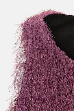 TOP GLOBO FLECOS / Malva - Zara фото 8