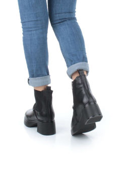 04-M904 987-31M-1 BLACK Ботинки зимние женские (натуральная кожа, натуральный мех) - Фабричный китай фото 3