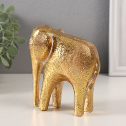 Фигурка полистоун «Абстракция. Золотой слон», 10.8×8.2×11.7 см
